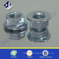 Aço Carbono Galvanizado Hex Flange Nut